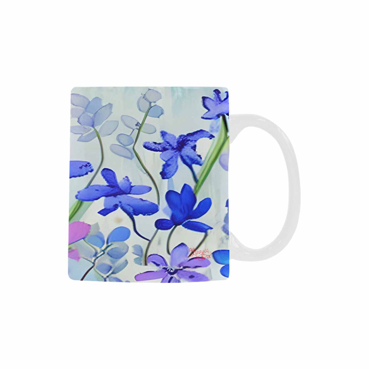 Quality Mug, coffee mug, tea cup, Bright florals, Set 1, Design 17