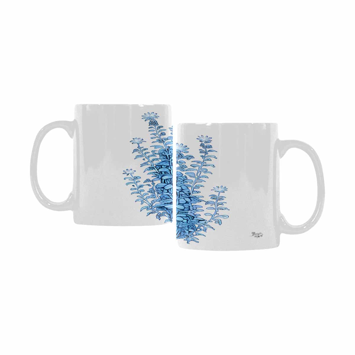 Quality Mug, coffee mug, tea cup, Bright florals, Set 2, design 24