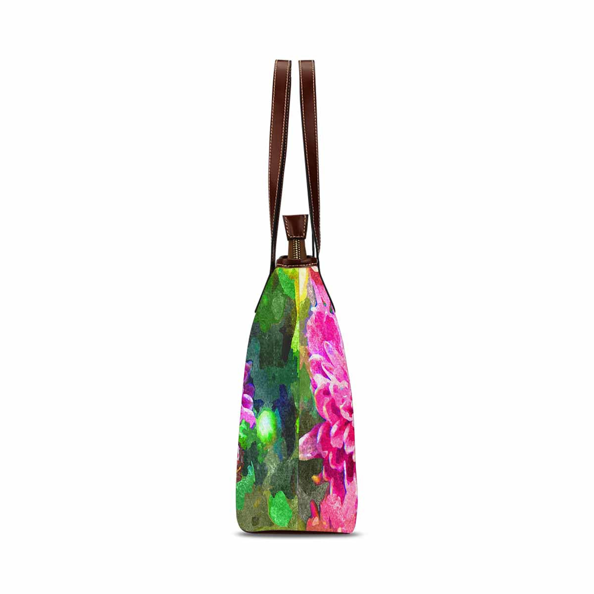 Classic Fabric handbag, watercolor floral, design 142