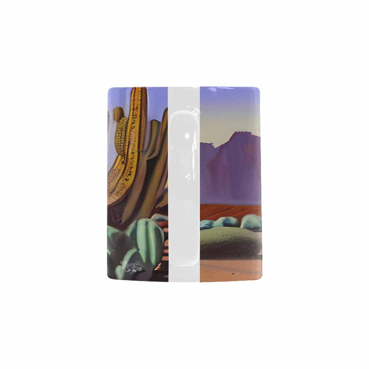 Coffee Mug, tea cup, desert scene, design 24