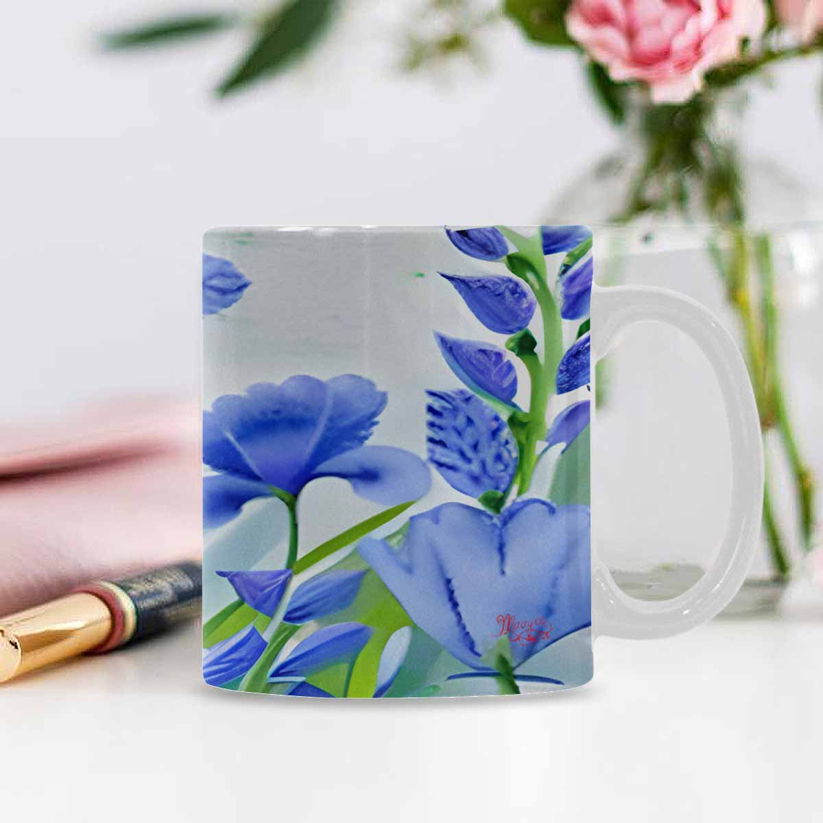 Quality Mug, coffee mug, tea cup, Bright florals, Set 1, Design 79