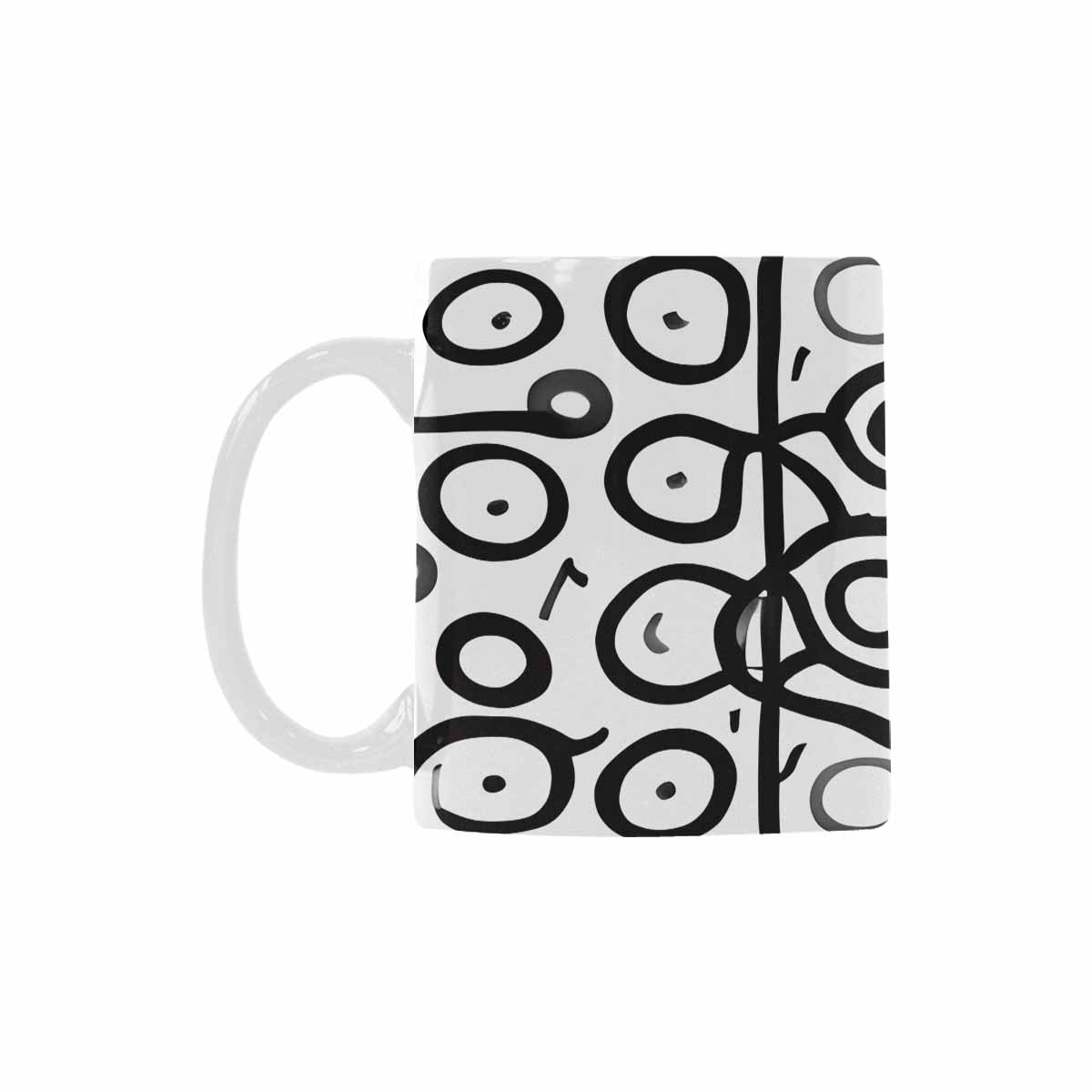 Quality Mug, coffee mug, tea cup, B & W Abstract, Set 1, design 38