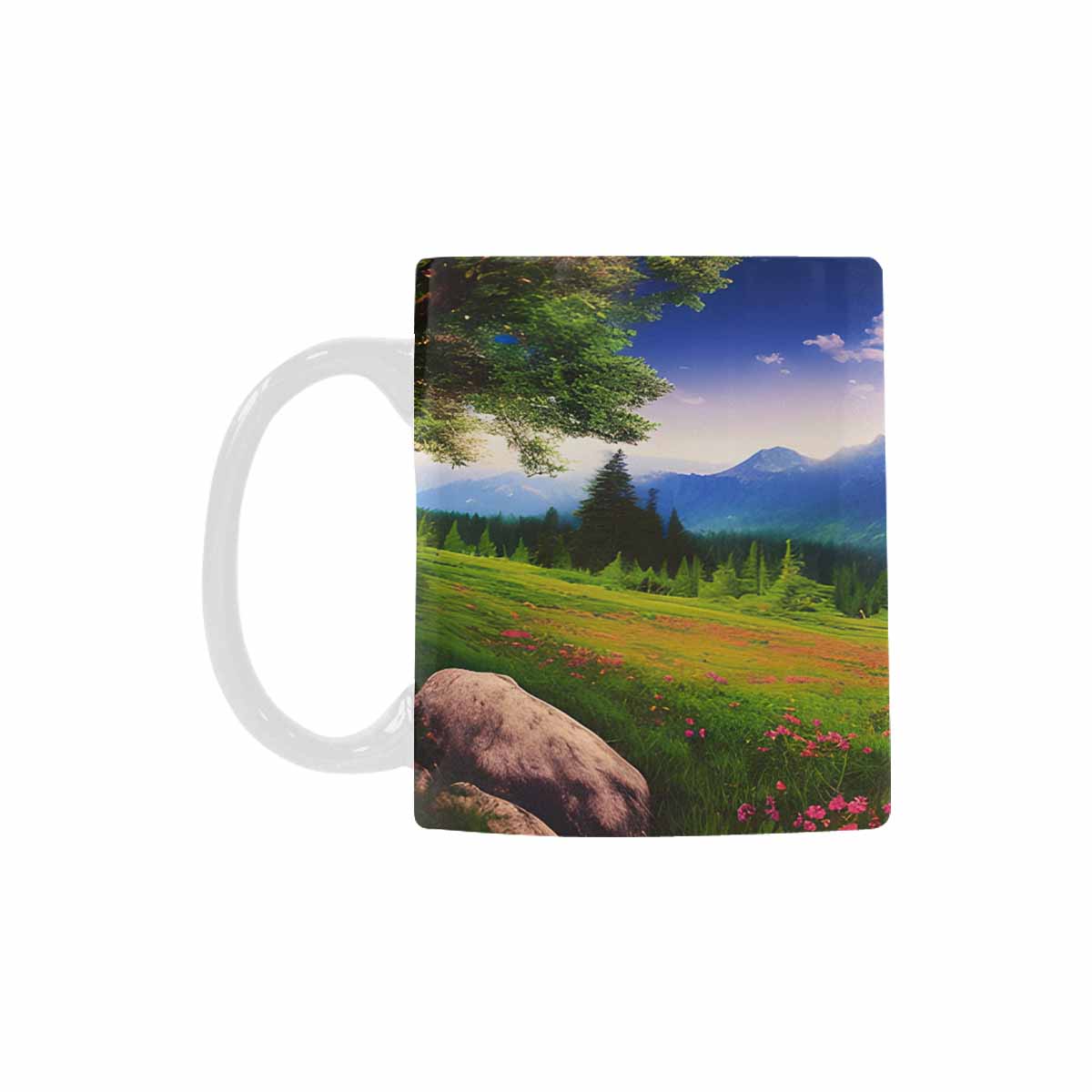 Rivers & Mountains Landscape mugs, set 1 design 20