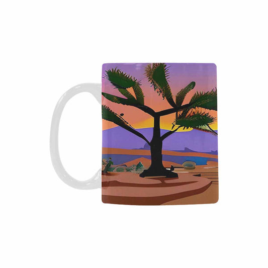 Coffee Mug, tea cup, desert scene, design 54