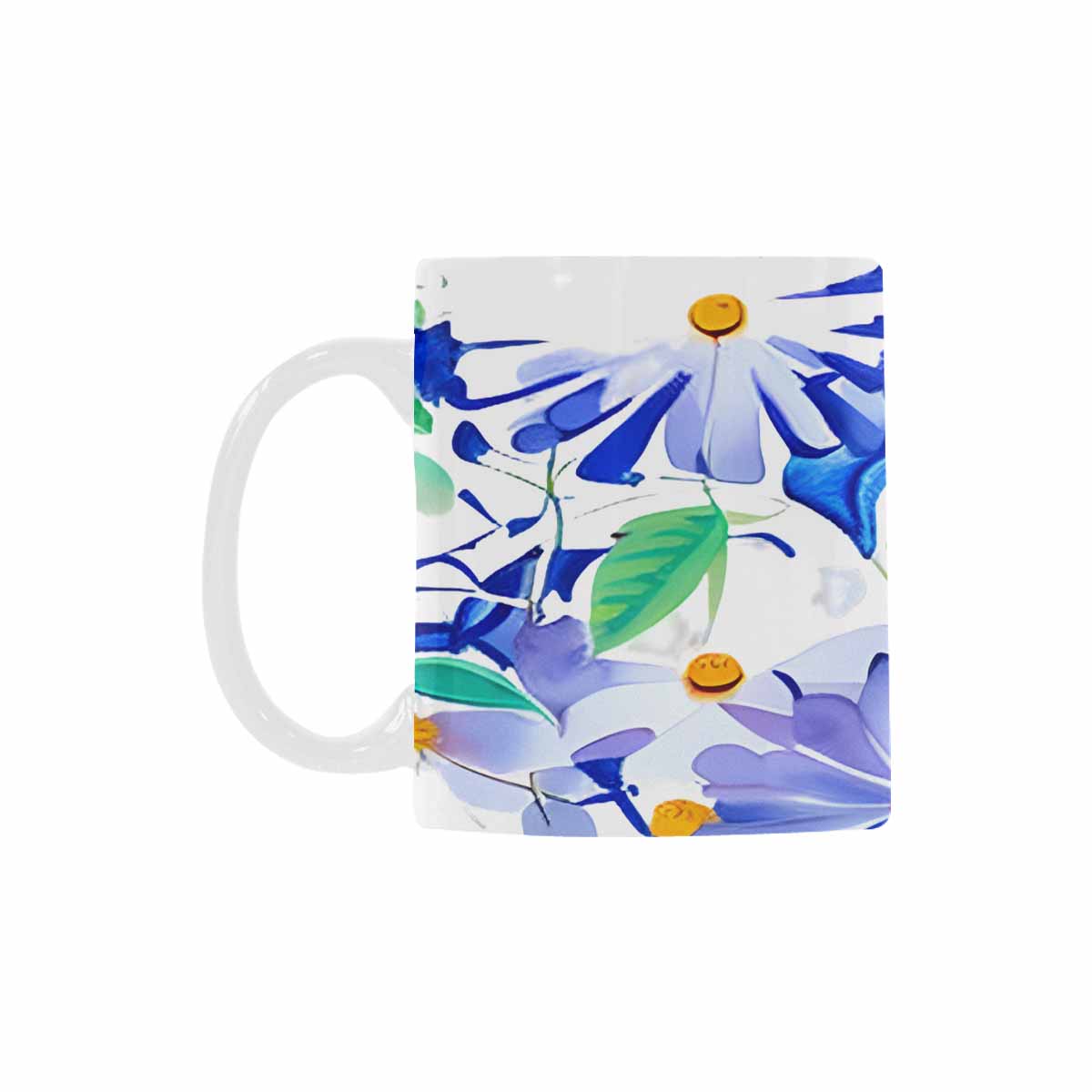 USA made Quality Mug, coffee mug, tea cup, Bright florals, Set 1A, Design 39