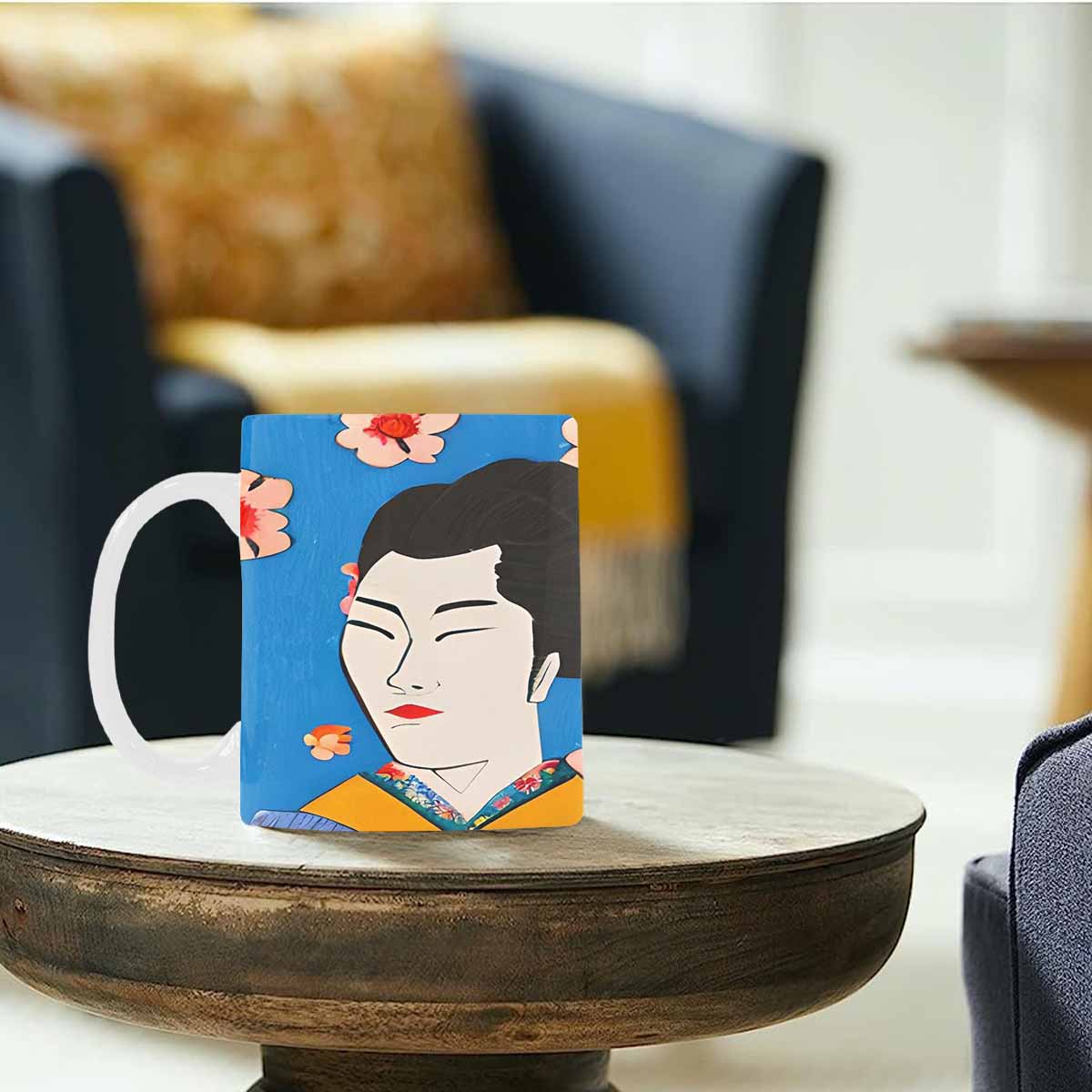 Quality Mug, coffee mug, tea cup, Asian Faces, Design 55