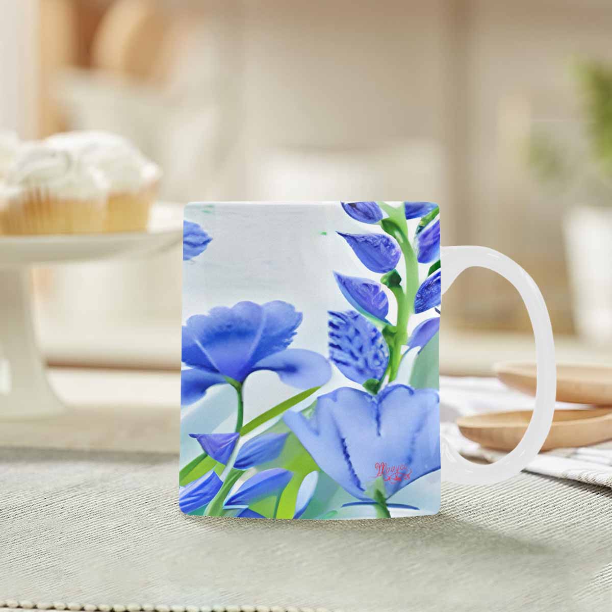 Quality Mug, coffee mug, tea cup, Bright florals, Set 1, Design 79