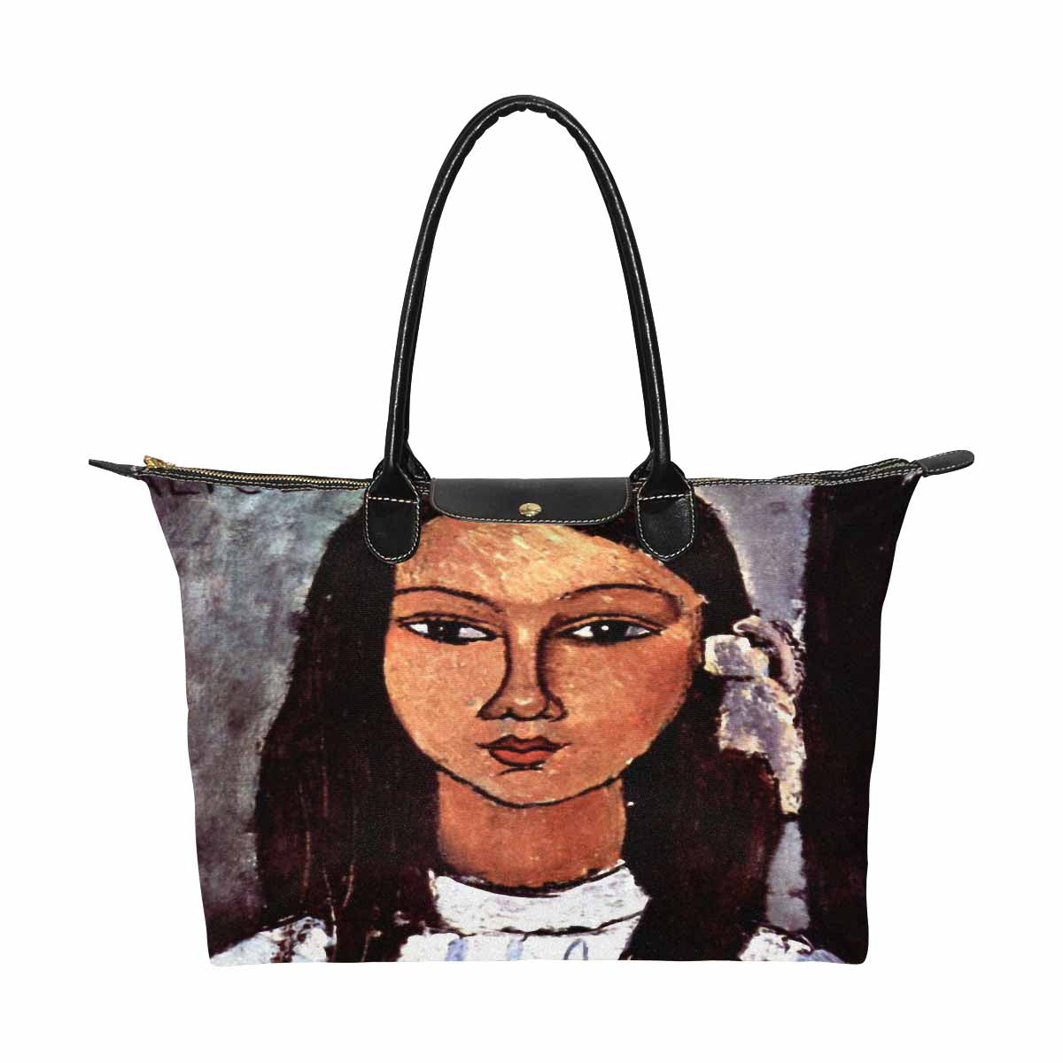 Classic handbag, Modigliani design, choice of 2 colors, Alice