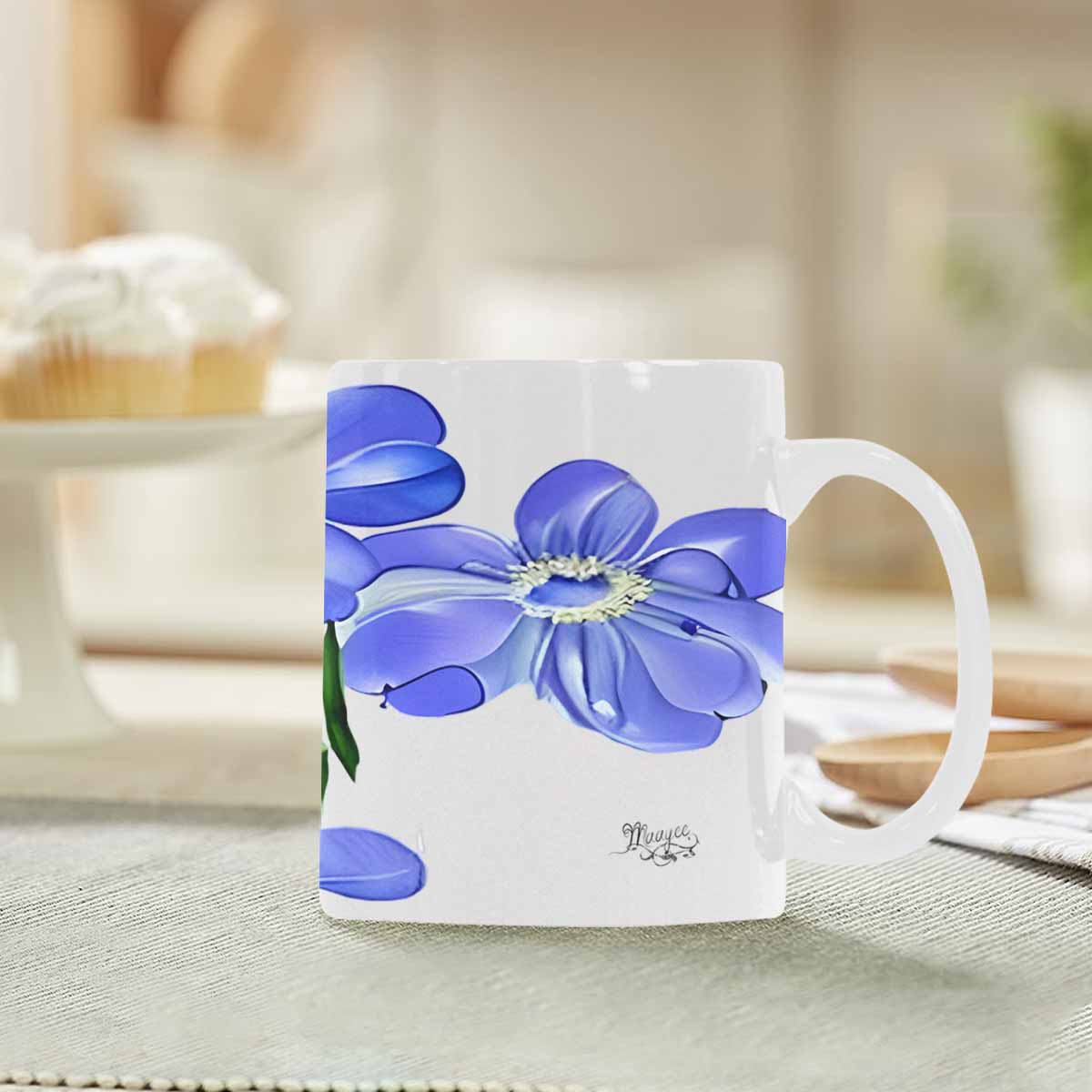 Quality Mug, coffee mug, tea cup, Bright florals, Set 1A, Design 86