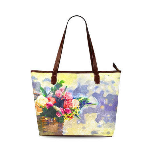 Classic Fabric handbag, watercolor floral, design 7