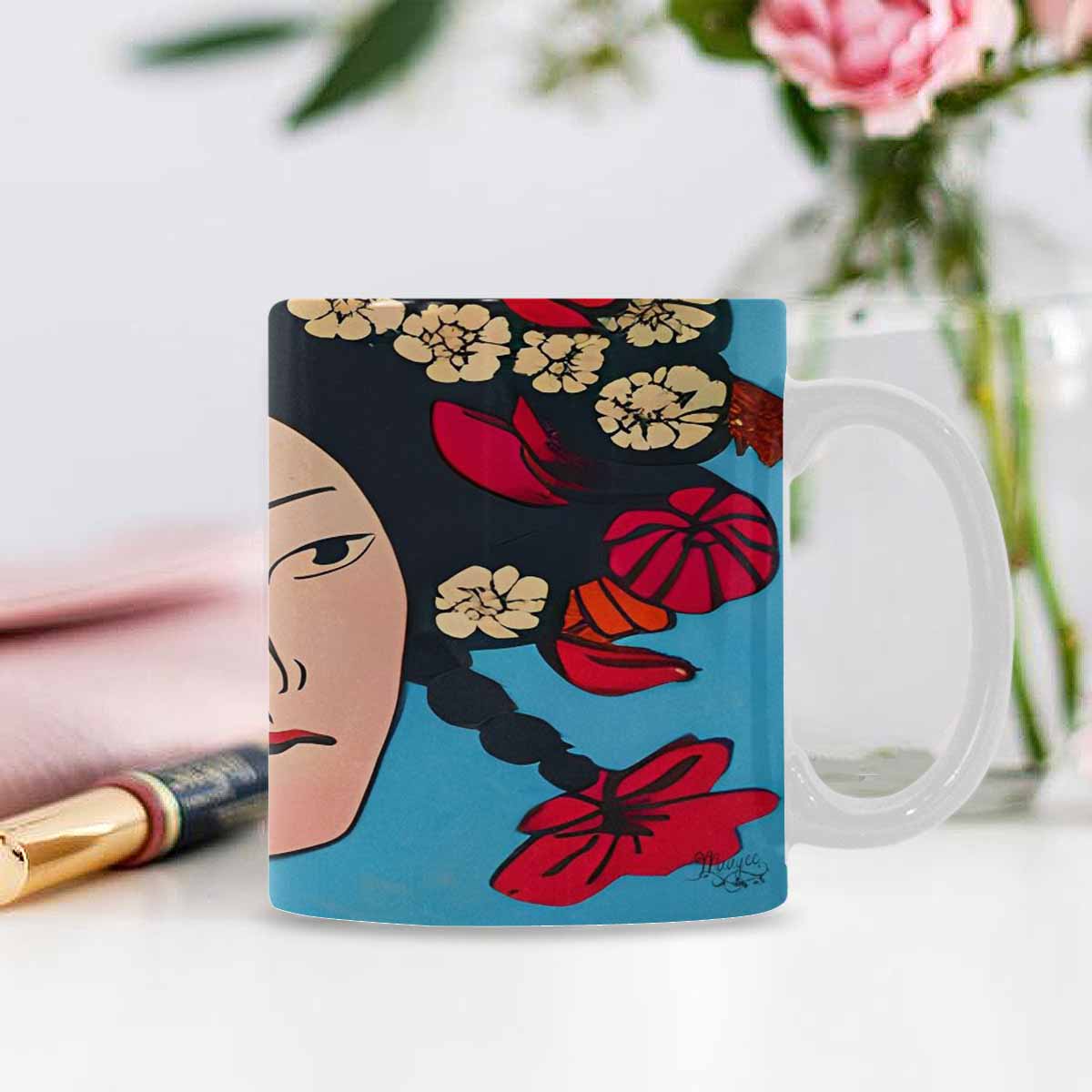 Quality Mug, coffee mug, tea cup, Asian Faces, Design 48