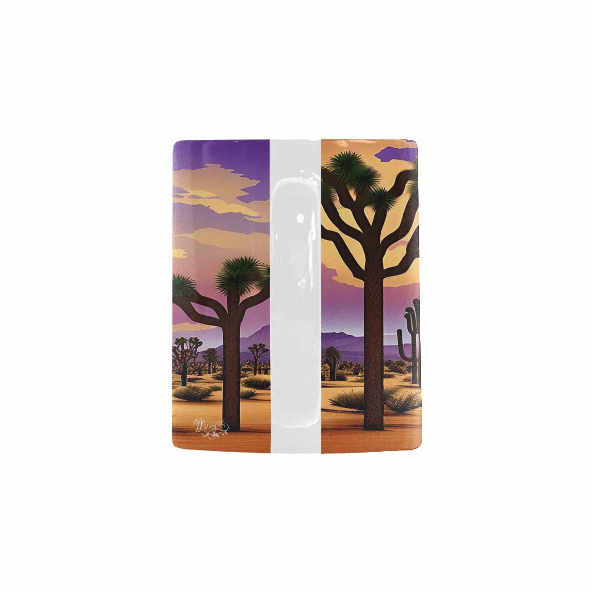 Coffee Mug, tea cup, desert scene, design 5