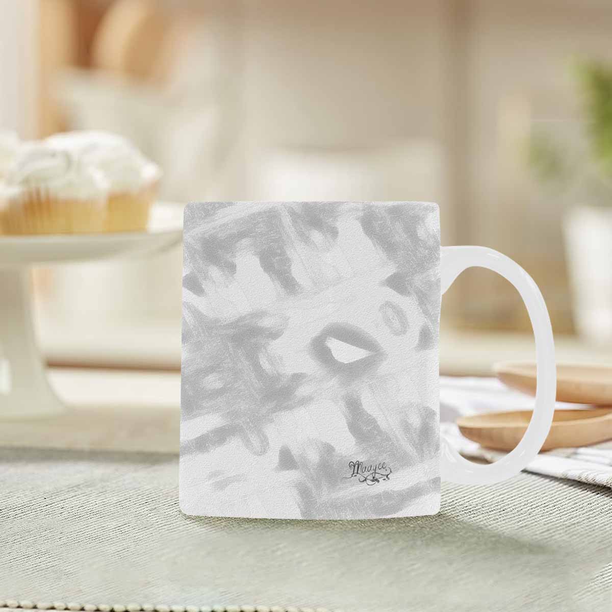 Quality Mug, coffee mug, tea cup, B & W Abstract, Set 1, design 100