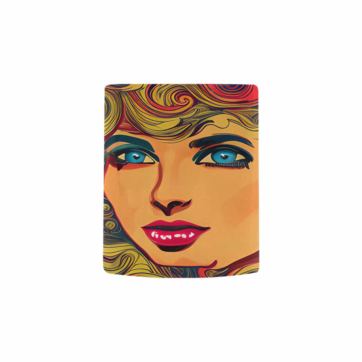 USA, Color Coffee Mug, tea cup, caucasian Face, design 37