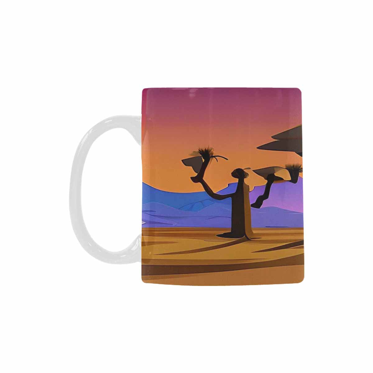 Coffee Mug, tea cup, desert scene, design 69