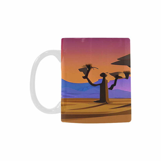 Coffee Mug, tea cup, desert scene, design 69