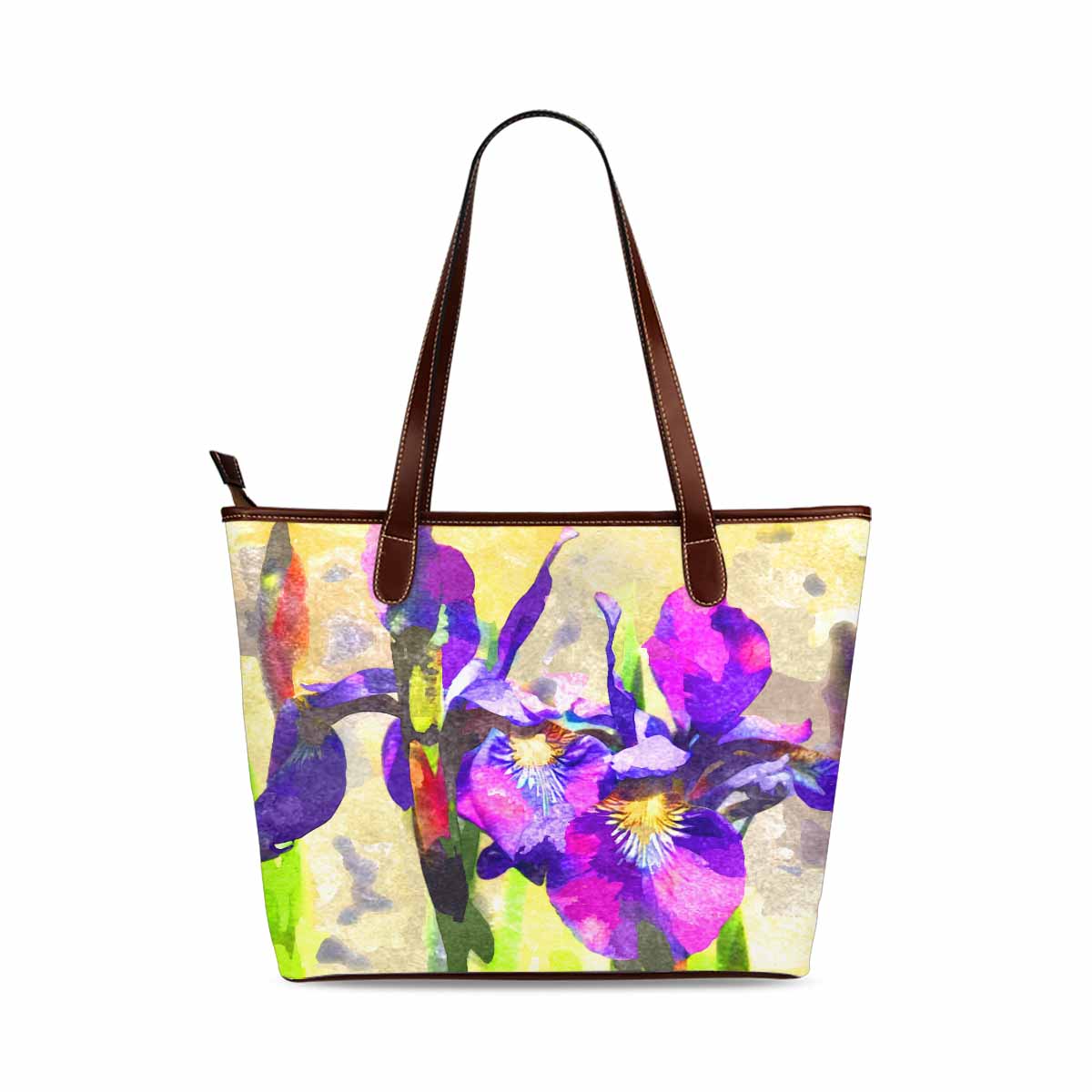 Classic Fabric handbag, watercolor floral, design 130