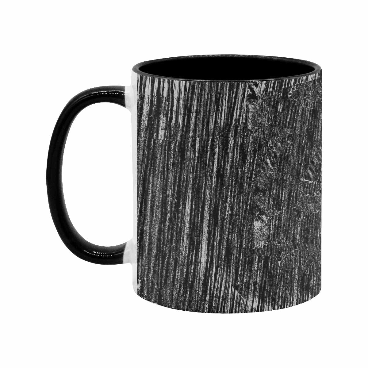 Coffee Mug, tea cup, black core, abstract, design 30