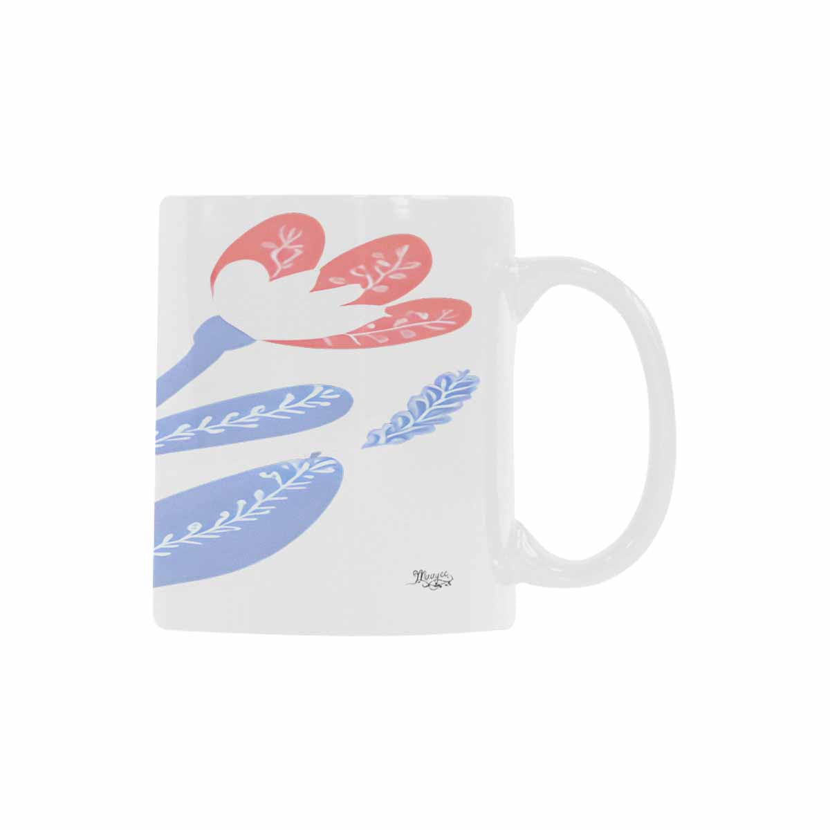 Quality Mug, coffee mug, tea cup, Bright florals, Set 2, design 12