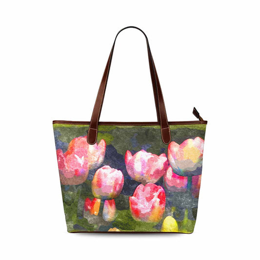 Classic Fabric handbag, watercolor floral, design 268