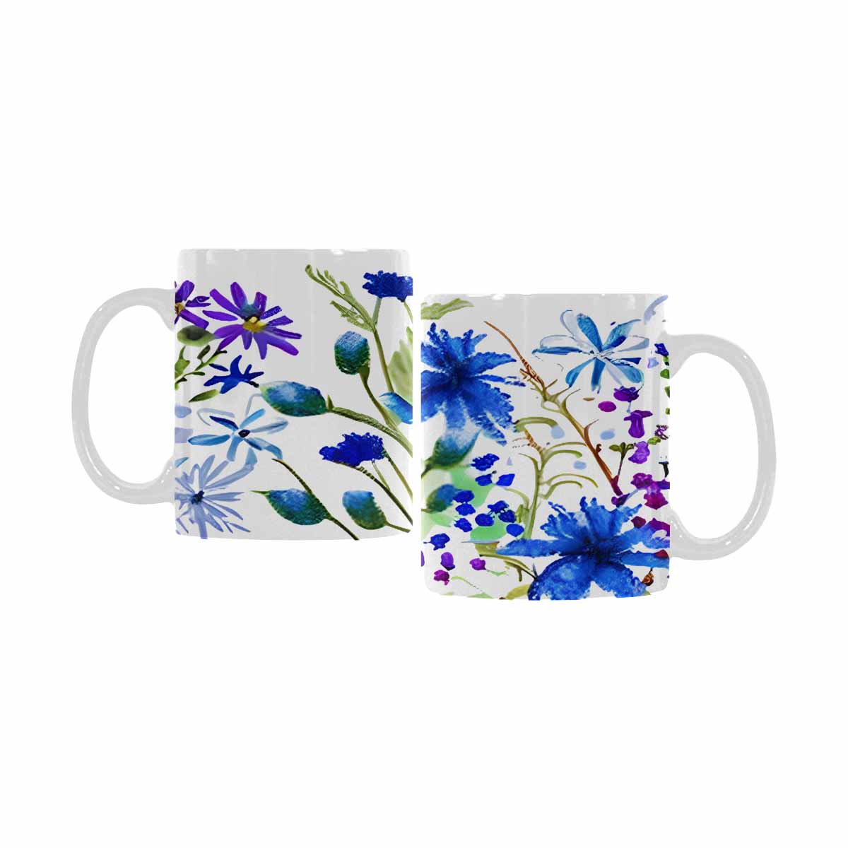 Quality Mug, coffee mug, tea cup, Bright florals, Set 1A, Design 6