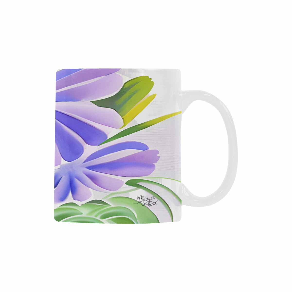 Quality Mug, coffee mug, tea cup, Bright florals, Set 1A, Design 54