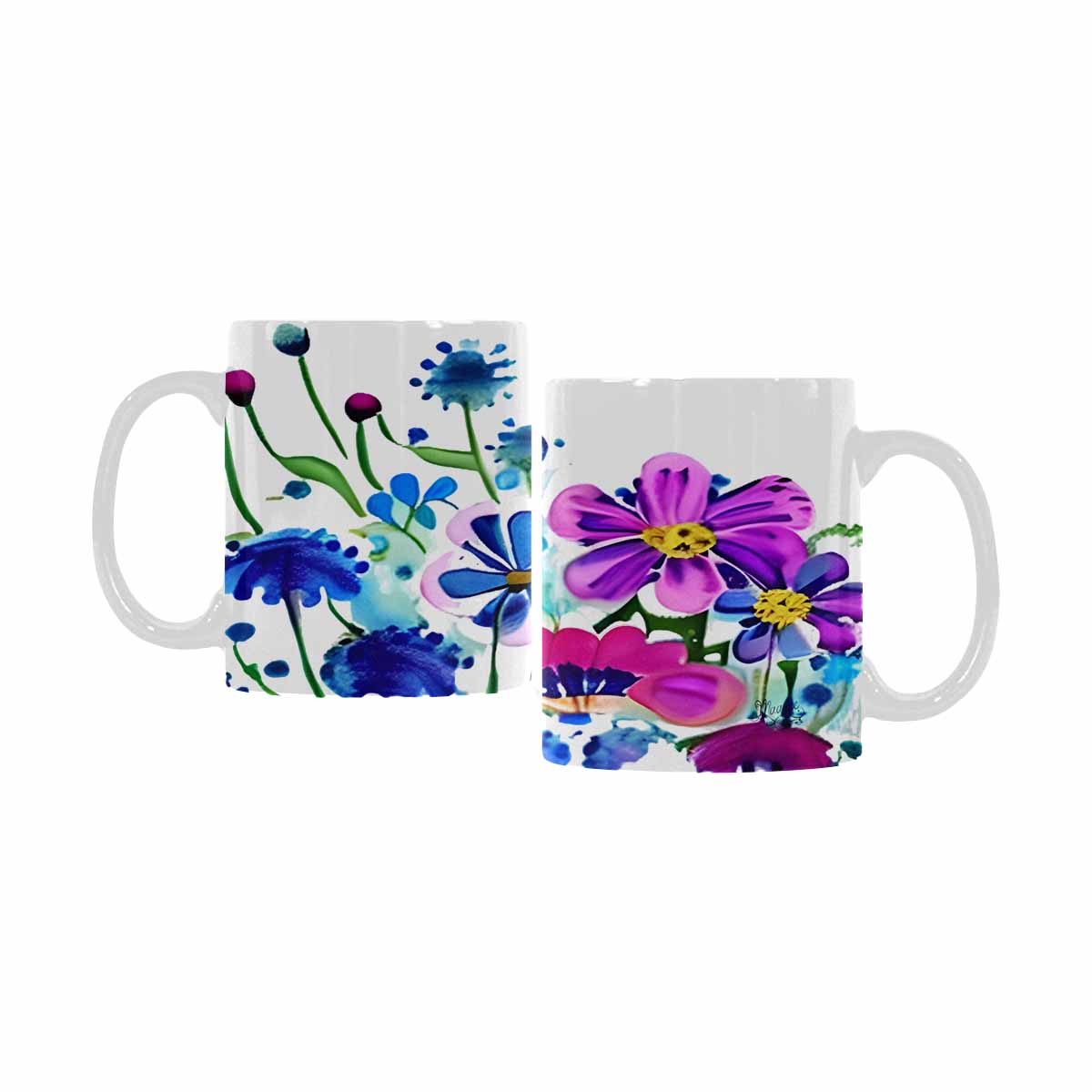 Quality Mug, coffee mug, tea cup, Bright florals, Set 1A, Design 150