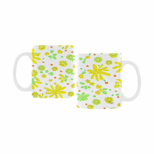 USA made, Quality Mug, coffee mug, tea cup, Set 1A, Mixed Floral design 35