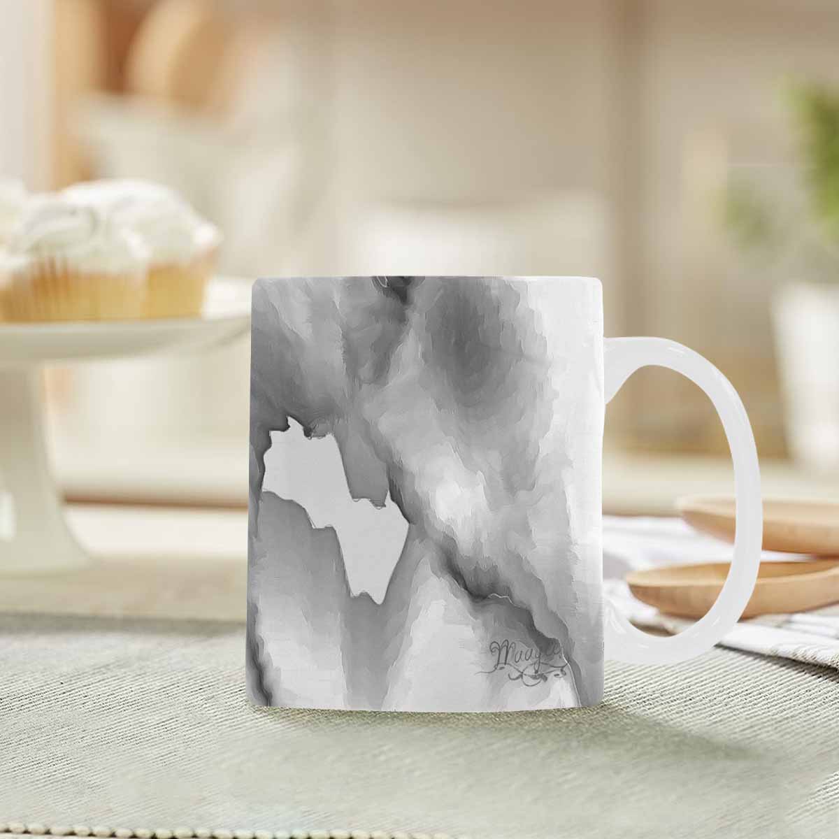 Quality Mug, coffee mug, tea cup, B & W Abstract, Set 1, design 160