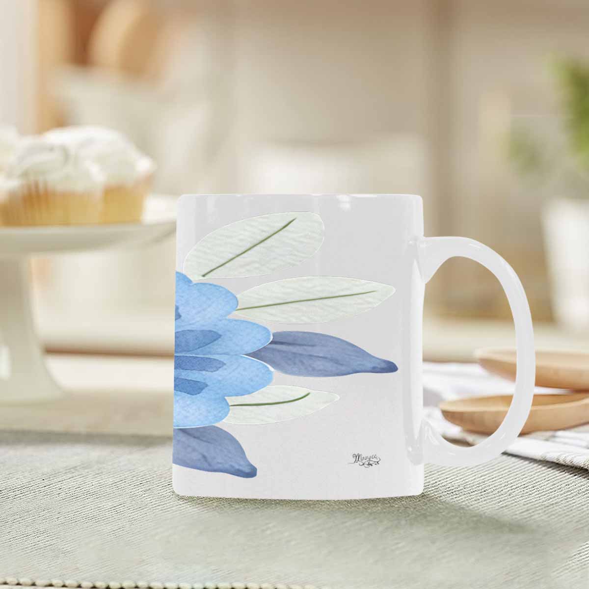 Quality Mug, coffee mug, tea cup, Bright florals, Set 2, design 21