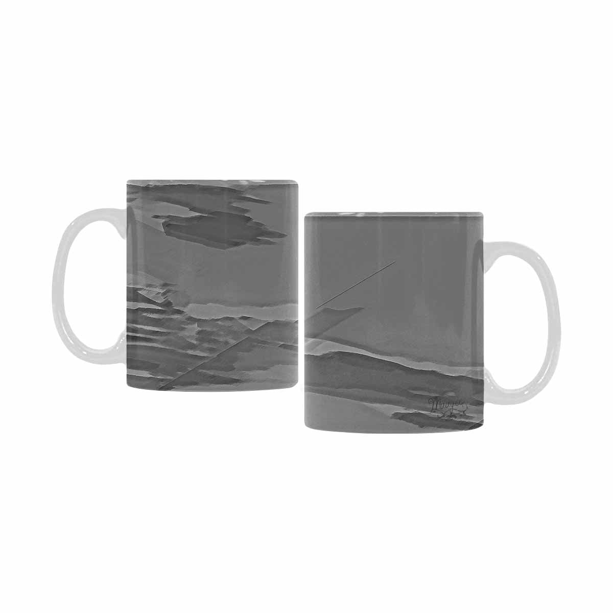 Quality Mug, coffee mug, tea cup, B & W Abstract, Set 1, design 139