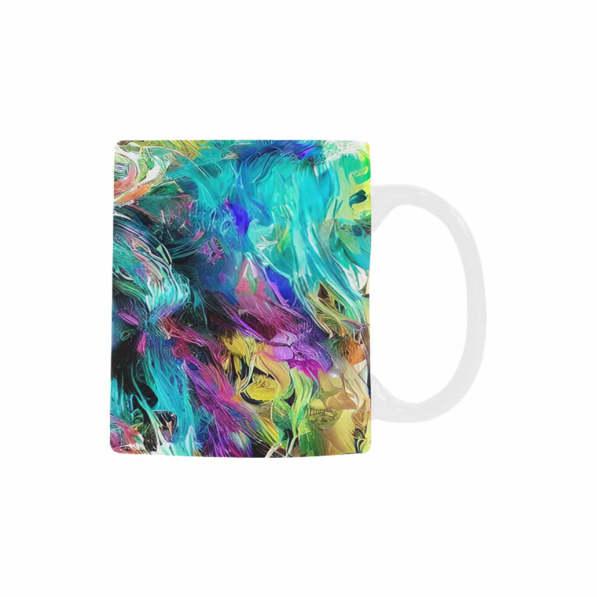 USA, Color Coffee Mug, tea cup, caucasian Face, design 10