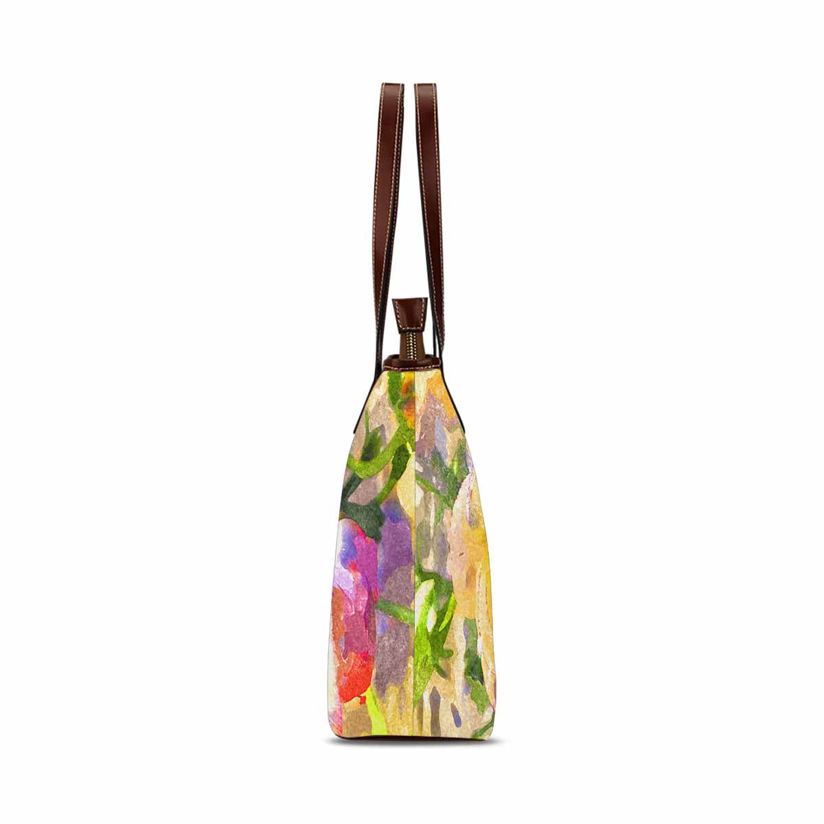 Classic Fabric handbag, watercolor floral, design 81