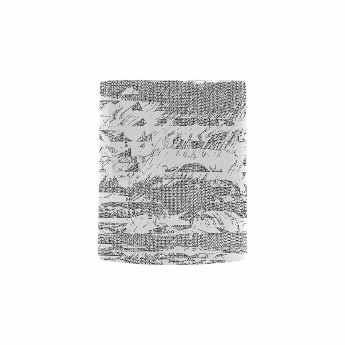Quality Mug, coffee mug, tea cup, B & W Abstract, Set 1, design 81