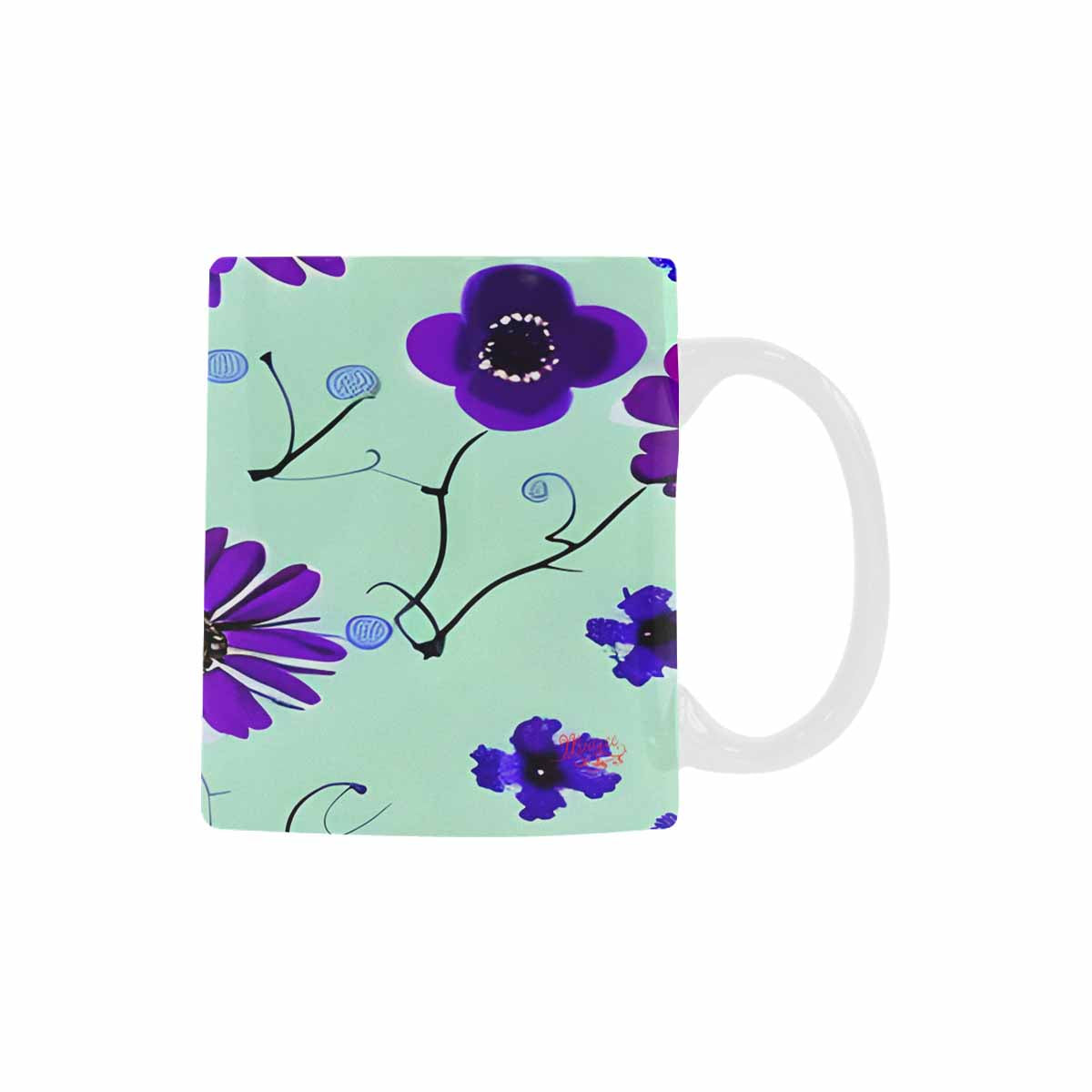 Quality Mug, coffee mug, tea cup, Bright florals, Set 1, Design 137