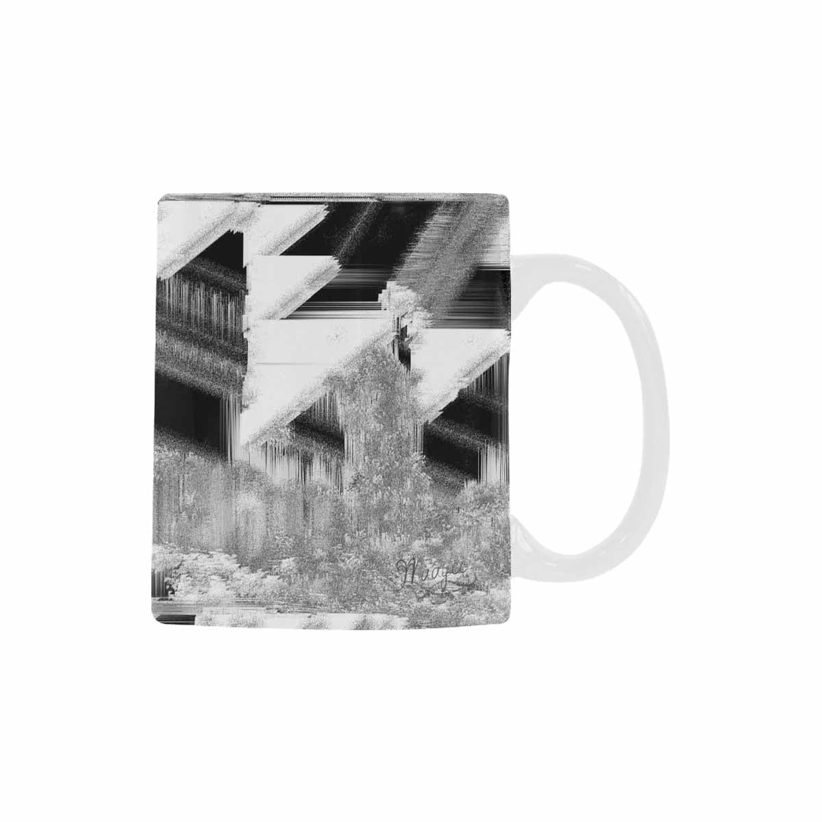 Quality Mug, coffee mug, tea cup, B & W Abstract, Set 1, design 121