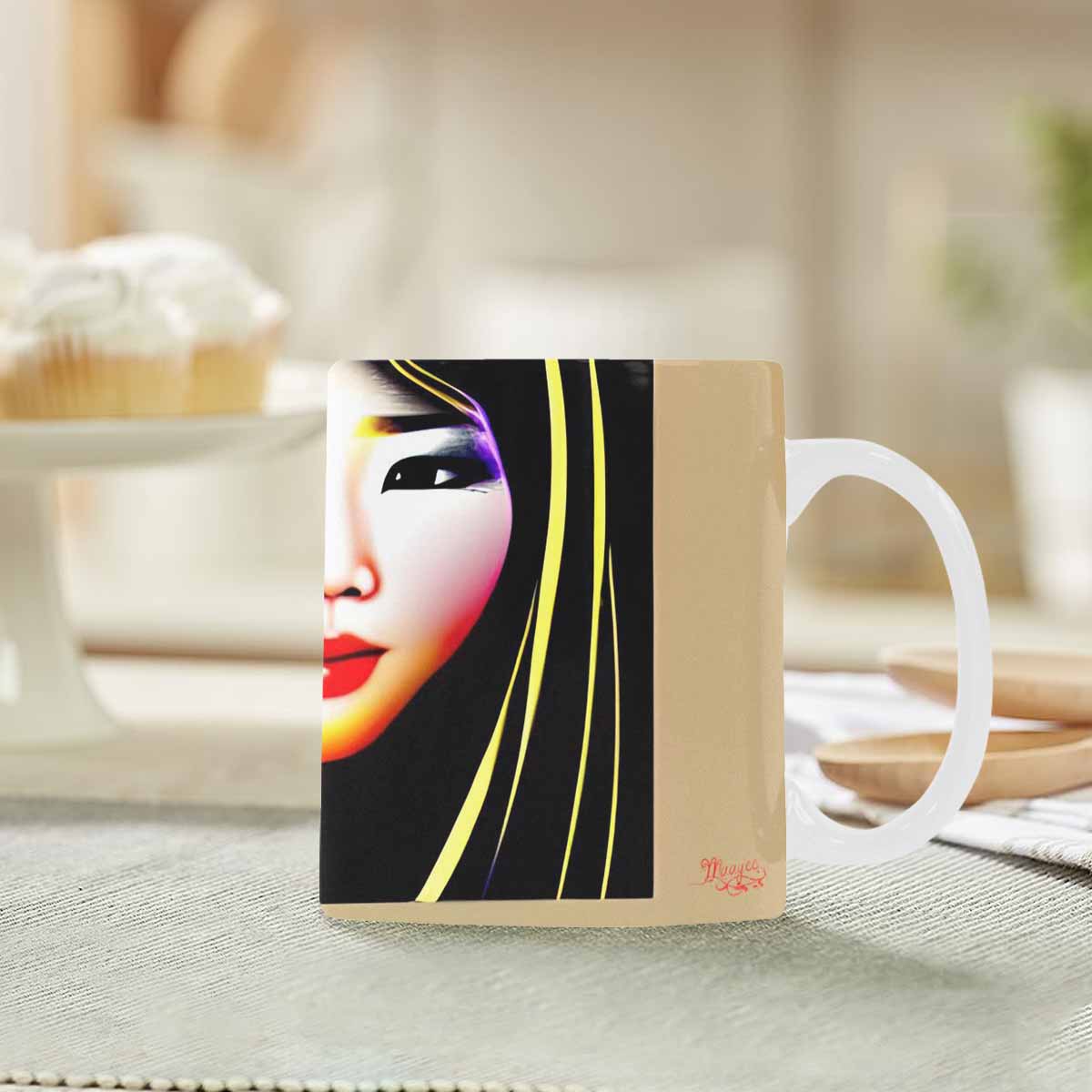 Quality Mug, coffee mug, tea cup, Asian Faces, Design 9