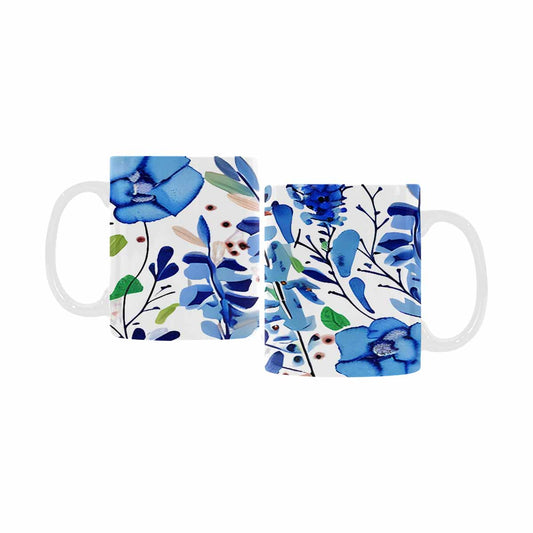 USA made Quality Mug, coffee mug, tea cup, Bright florals, Set 1A, Design 32