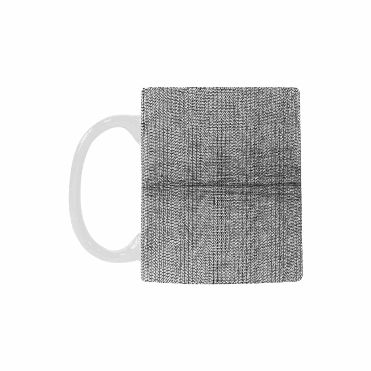 Quality Mug, coffee mug, tea cup, B & W Abstract, Set 1, design 84