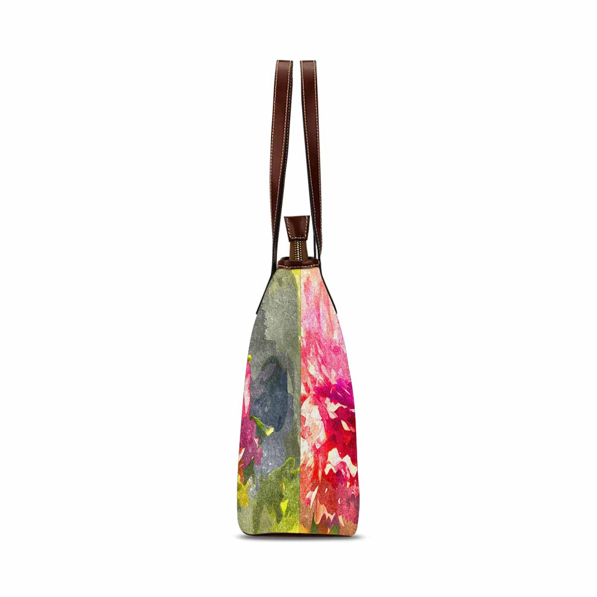 Classic Fabric handbag, watercolor floral, design 19