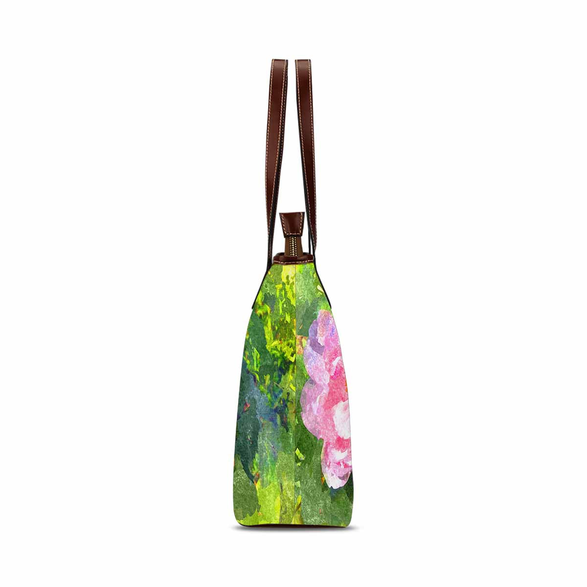 Classic Fabric handbag, watercolor floral, design 9