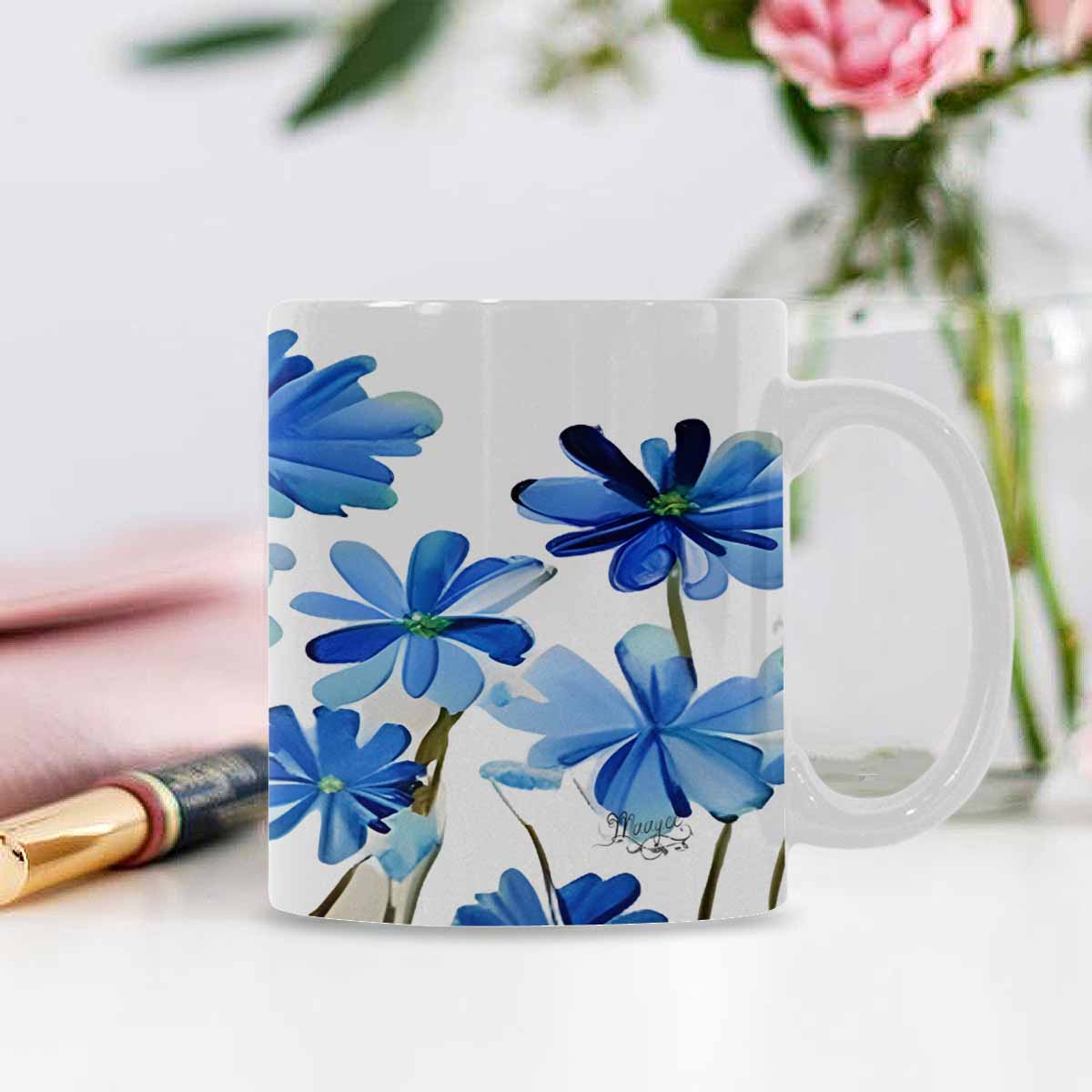 Quality Mug, coffee mug, tea cup, Bright florals, Set 1A, Design 81