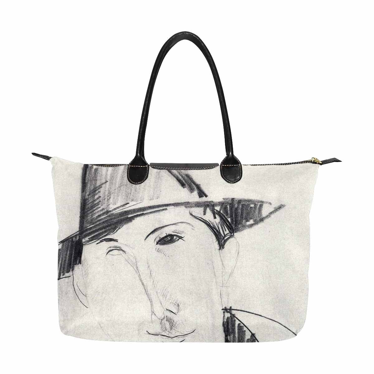 Classic handbag, Modigliani design, choice of 2 colors, Mario Varvogli