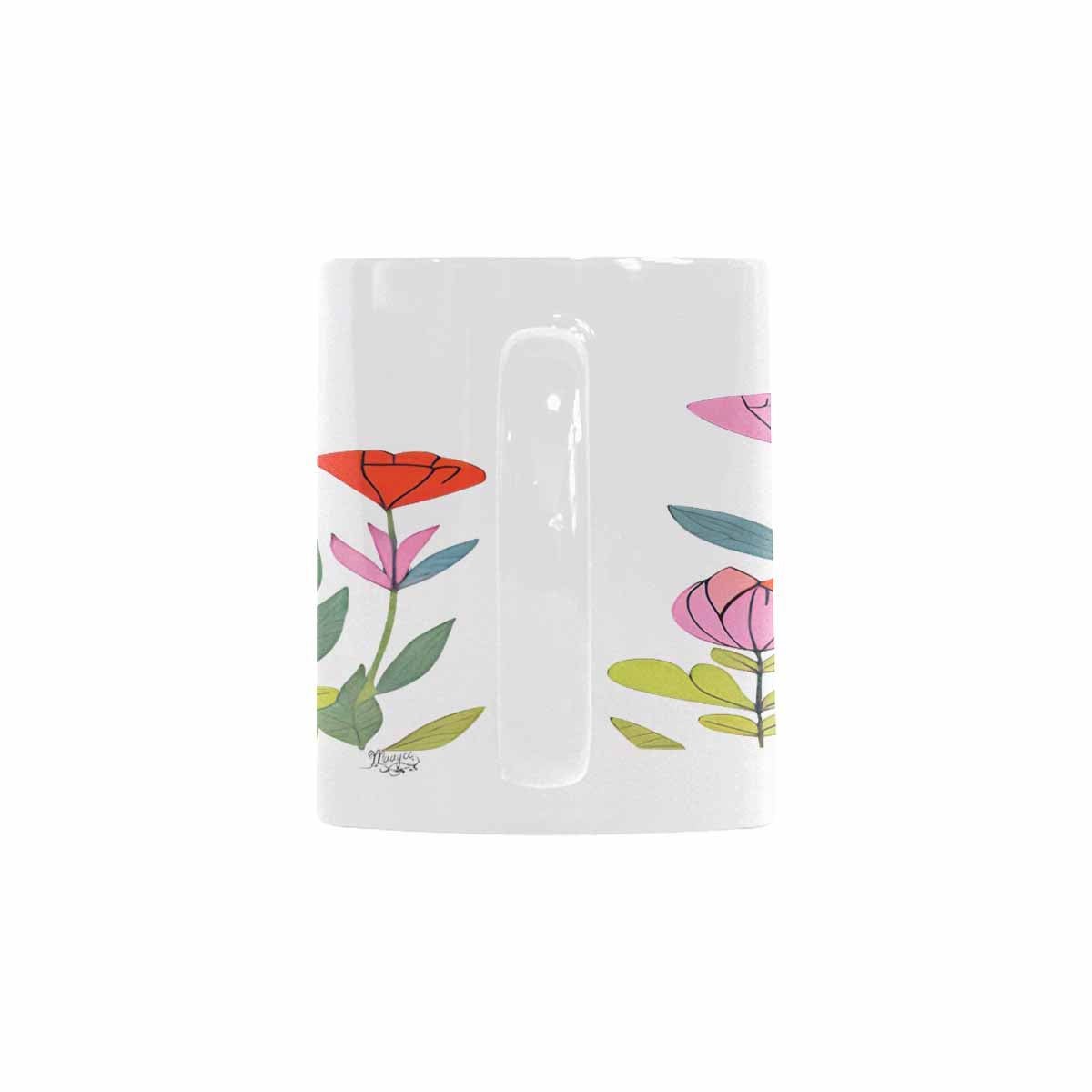 Quality Mug, coffee mug, tea cup, Bright florals, Set 2, design 47