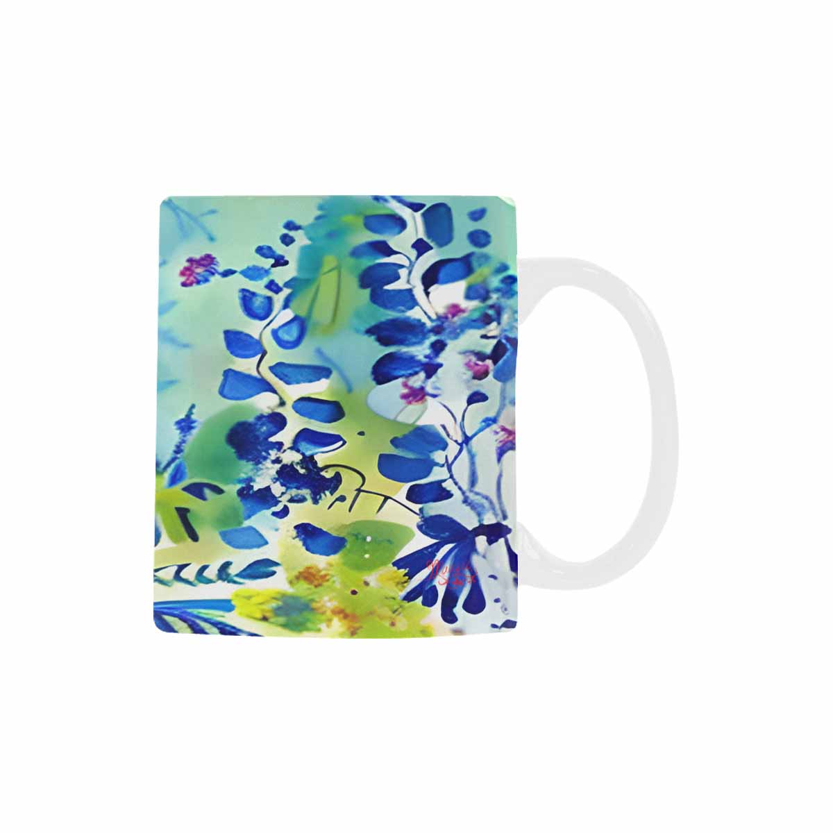 USA made Quality Mug, coffee mug, tea cup, Bright florals, Set 1, Design 33