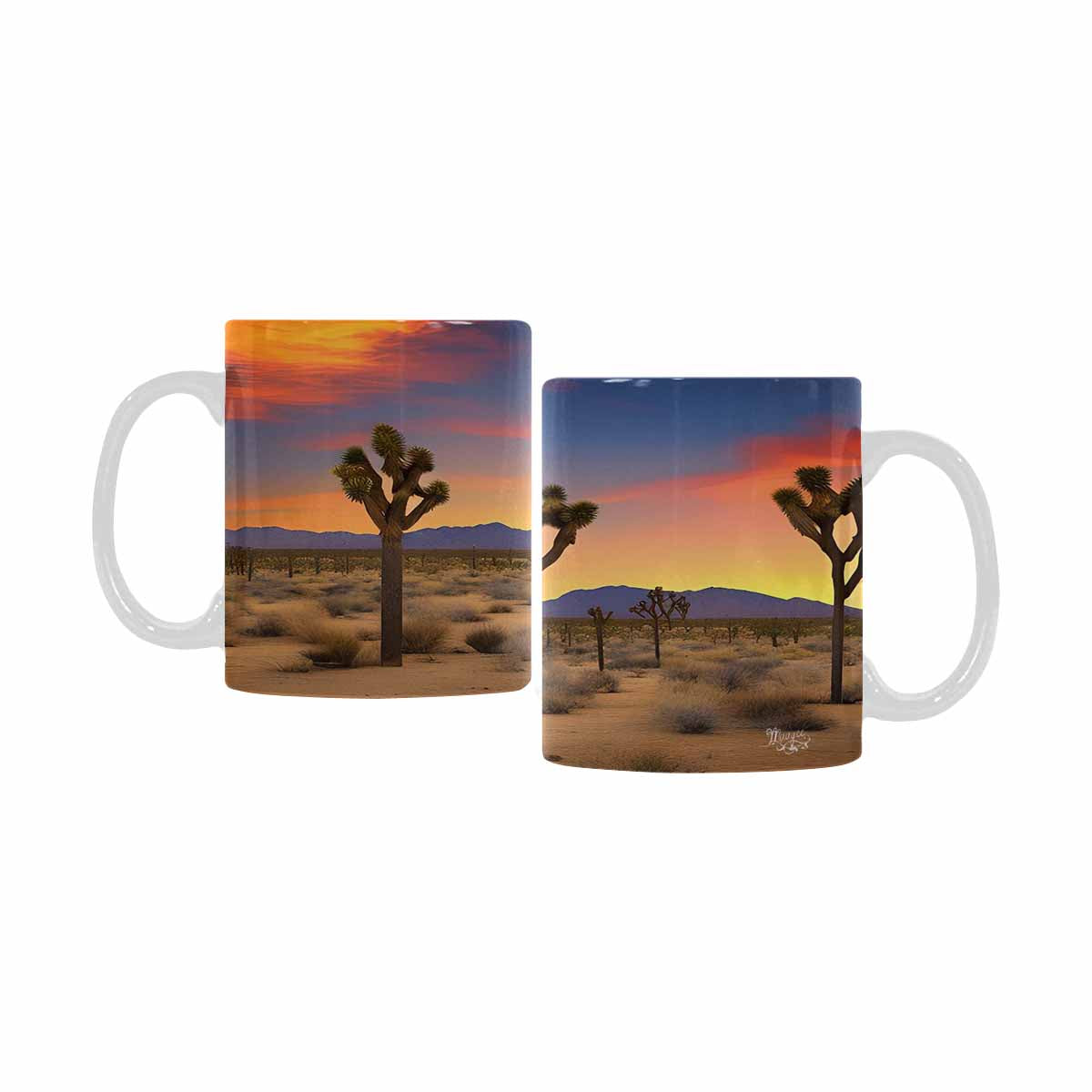 Coffee Mug, tea cup, desert scene, design 6