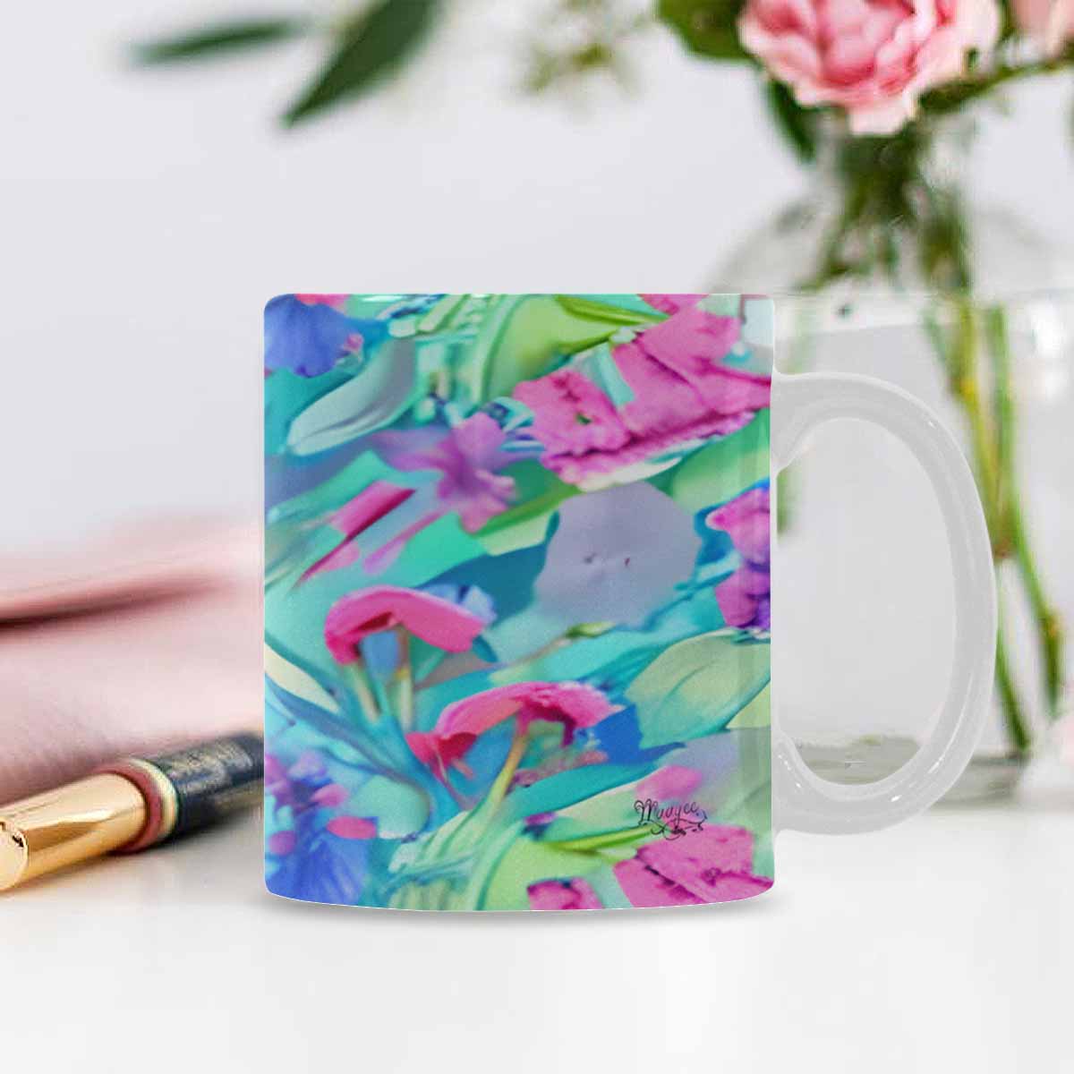 Quality Mug, coffee mug, tea cup, Bright florals, Set 1, Design 30