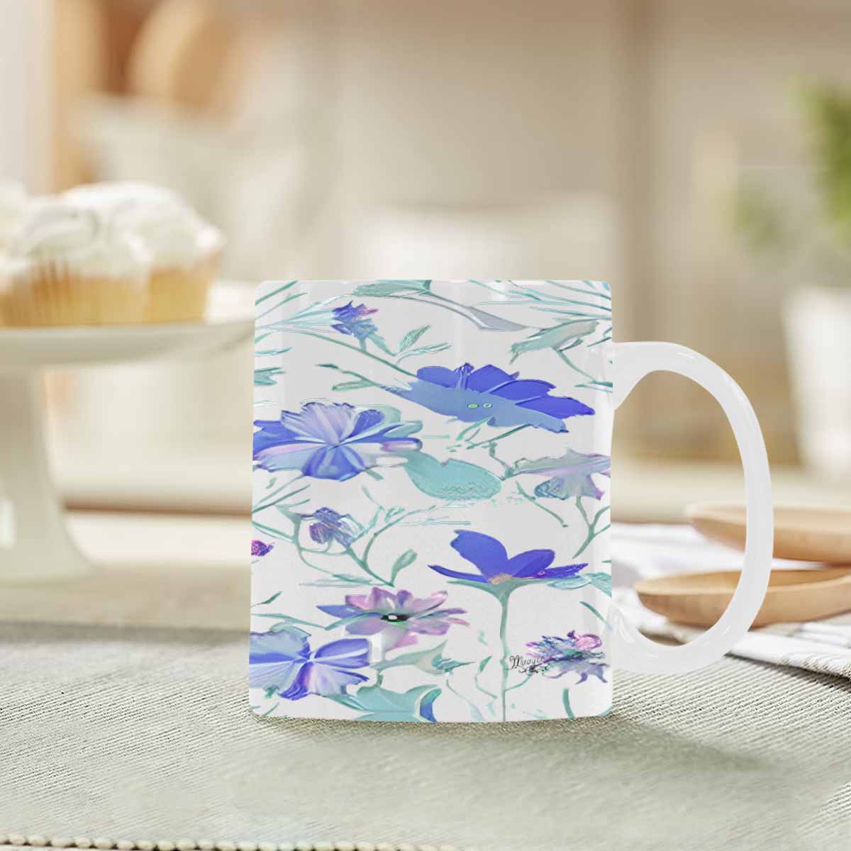 Quality Mug, coffee mug, tea cup, Bright florals, Set 2, design 35