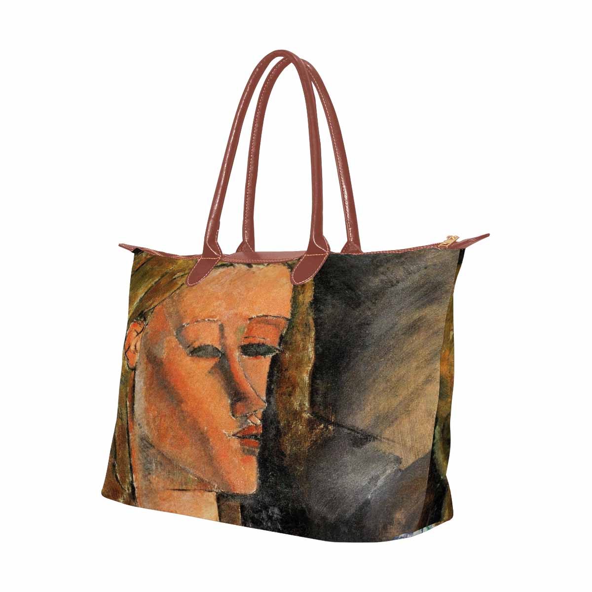 Classic handbag, Modigliani design, choice of 2 colors, Portrait of Beatrice Hastings 3