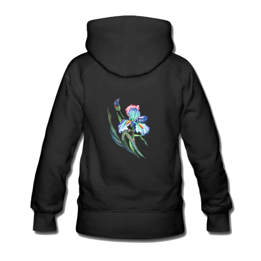 Women's Hoodie iris floral print